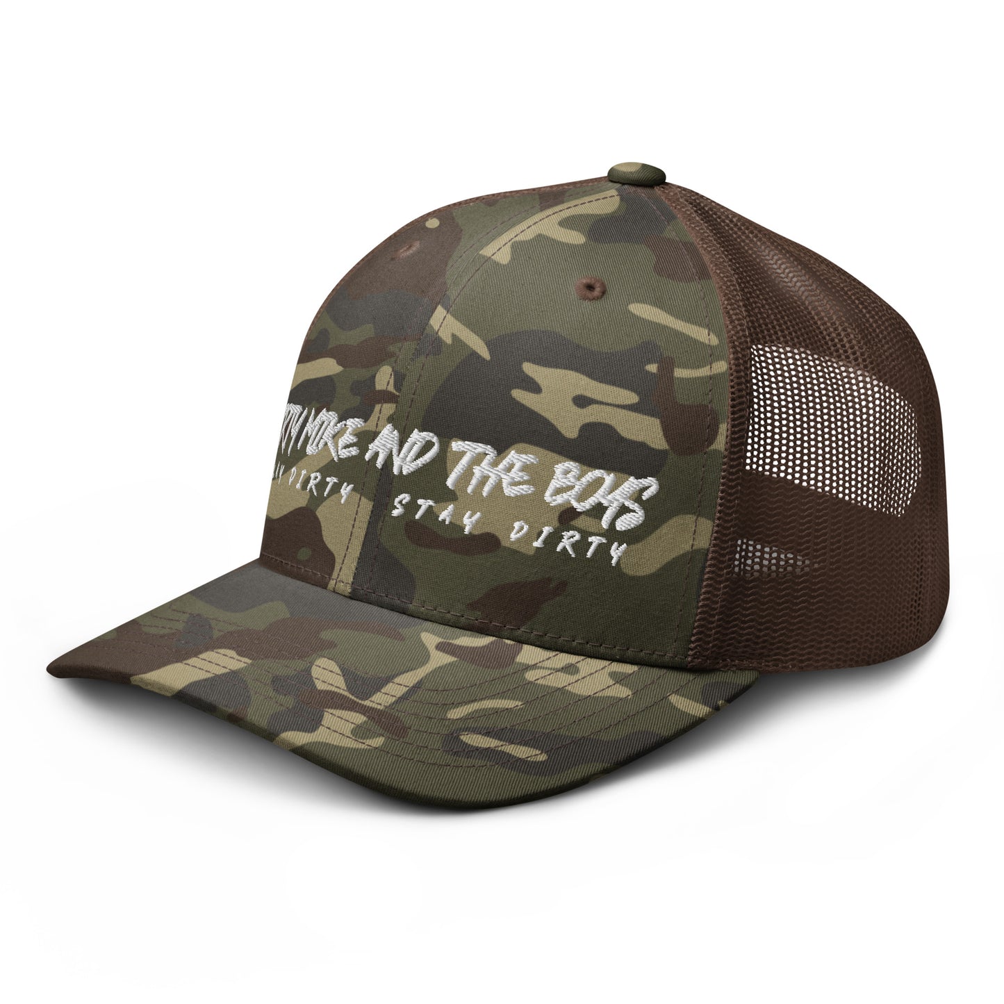 Camouflage trucker hat