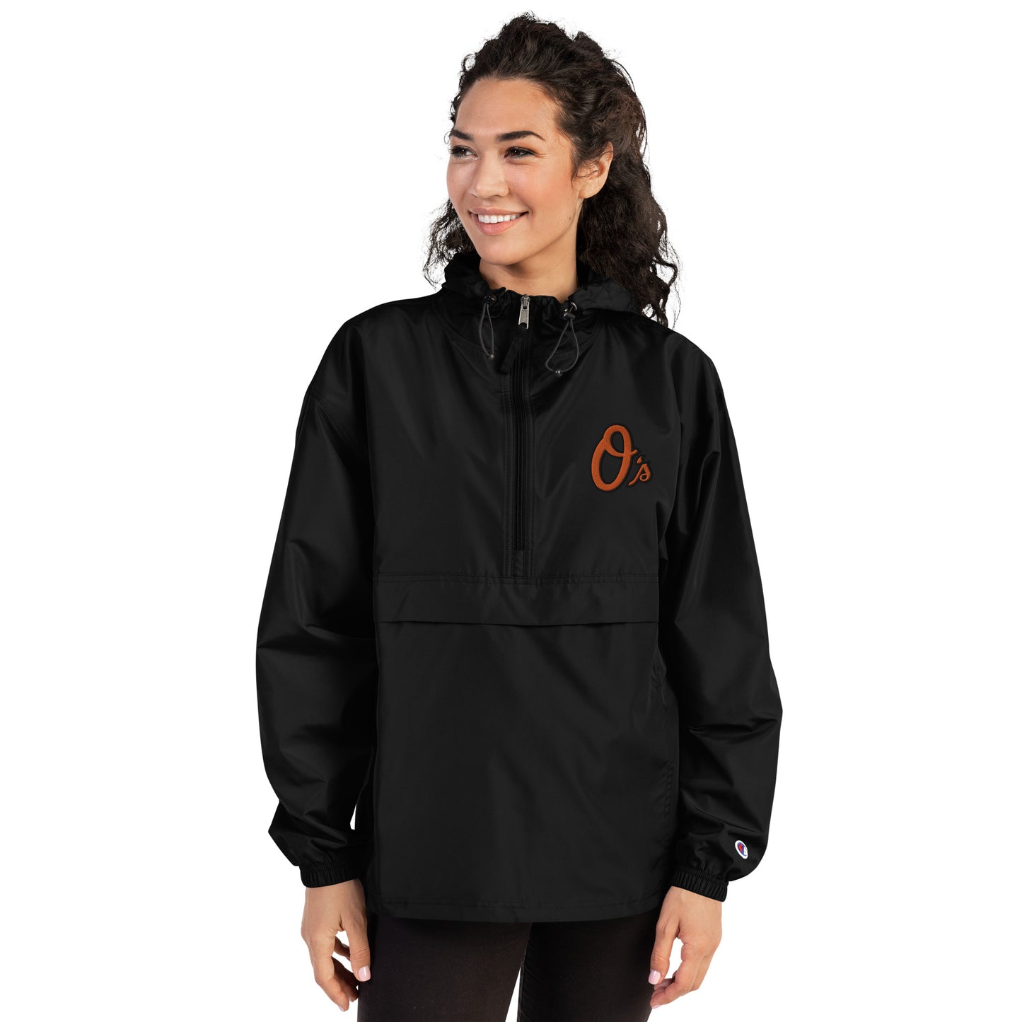 O Embroidered Champion Packable Jacket