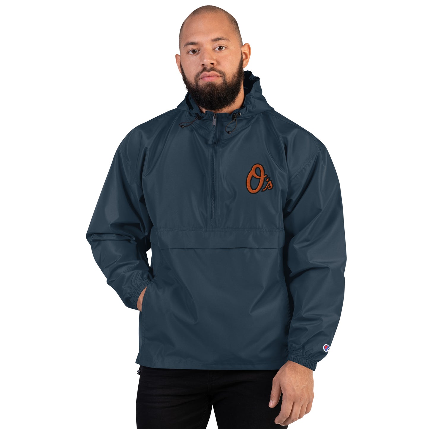 O Embroidered Champion Packable Jacket