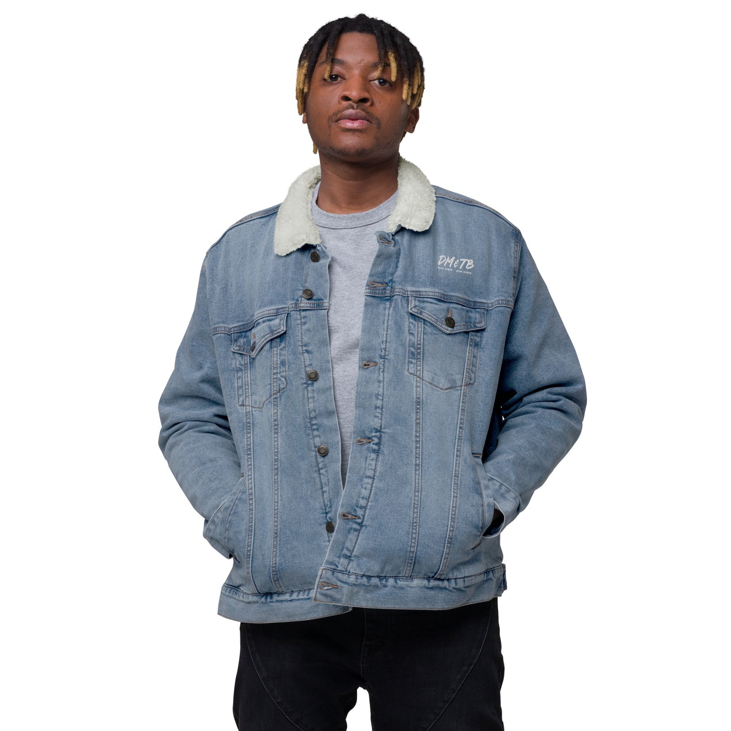 DM&TB Unisex denim sherpa jacket