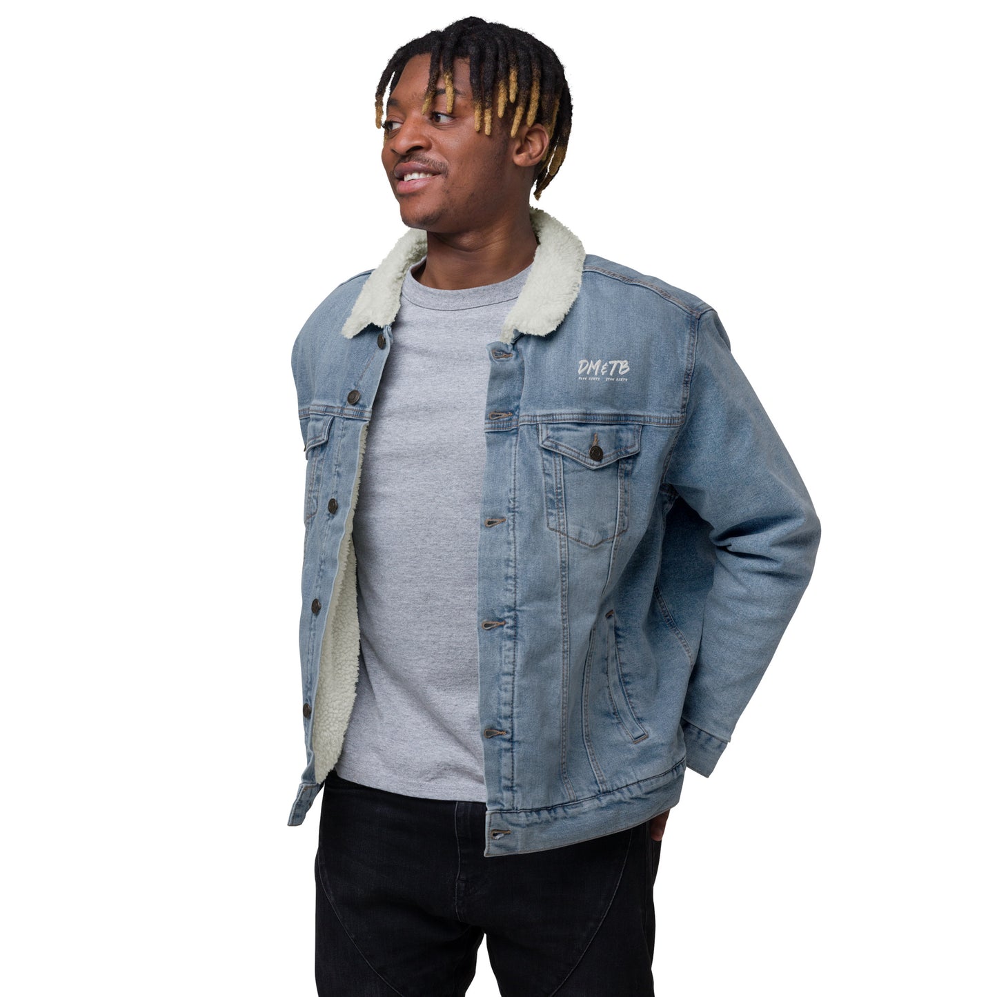 DM&TB Unisex denim sherpa jacket