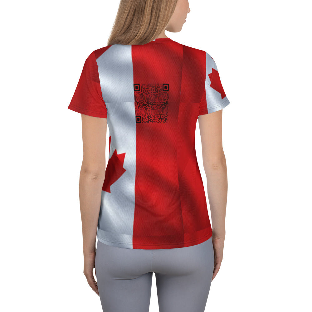 Canada Women's Athletic T-shirt